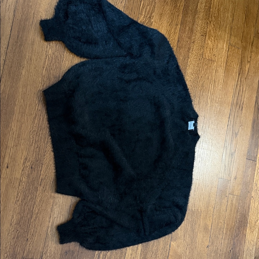 Bardot Fuzzy Black Sweater